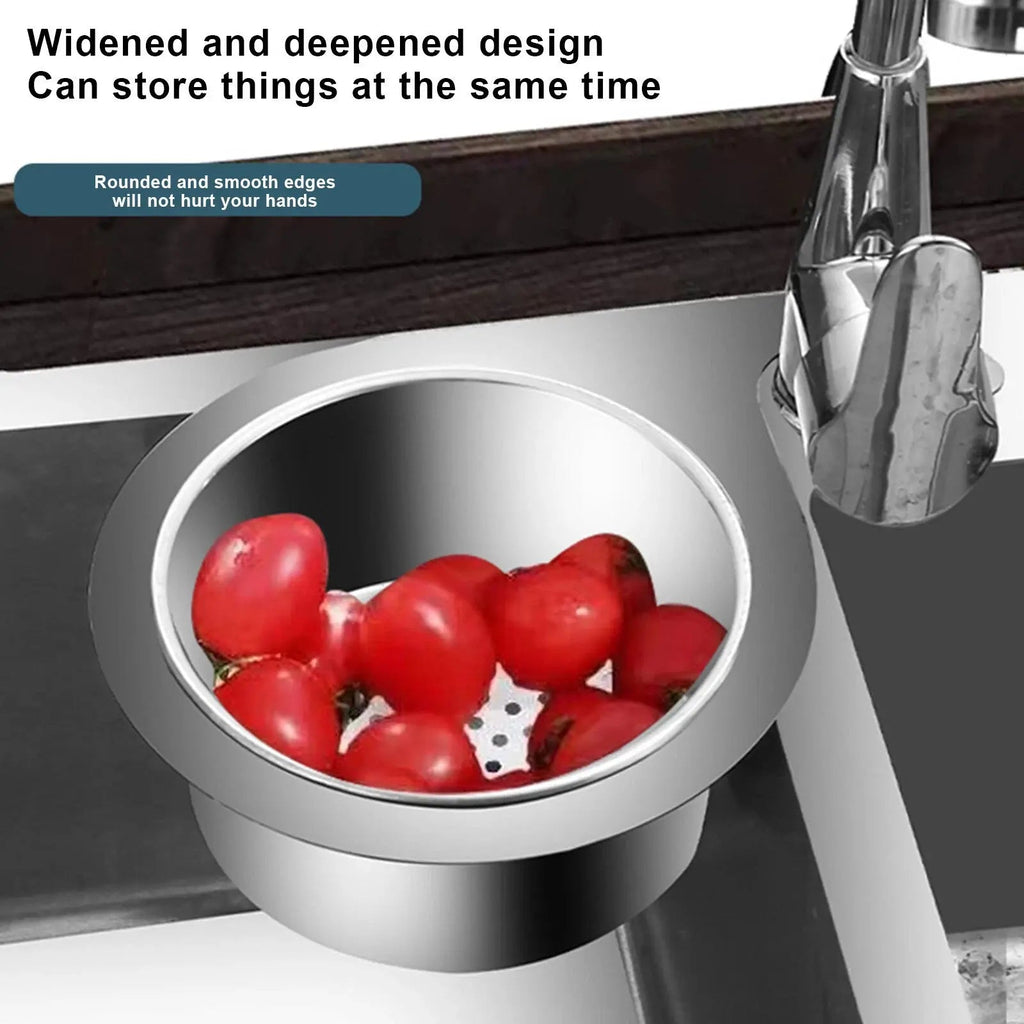 Strainer for sink in swan shape – Space-saving stainless steel drain filter