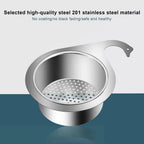Strainer for sink in swan shape – Space-saving stainless steel drain filter