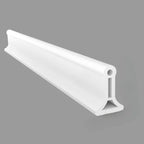 Water-repellent silicone barrier for showers