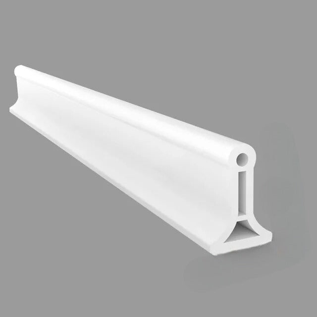 Water-repellent silicone barrier for showers