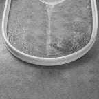 Water-repellent silicone barrier for showers