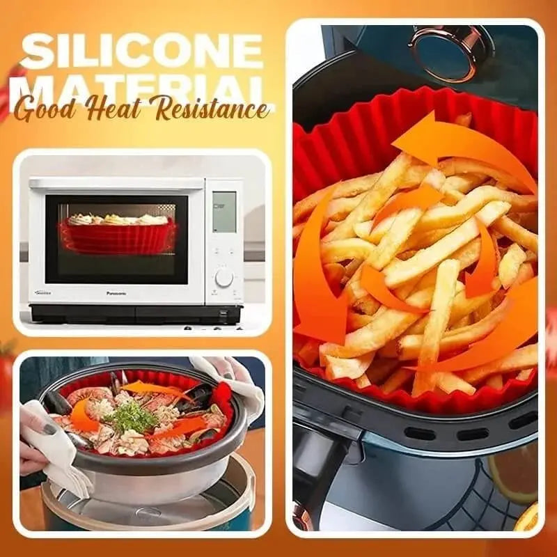 Silicone baking insert for air fryer – Non-stick & grease-resistant