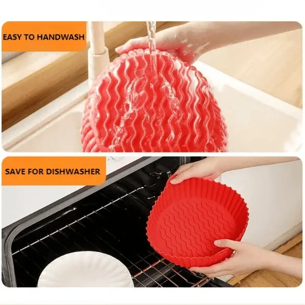 Silicone baking insert for air fryer – Non-stick & grease-resistant