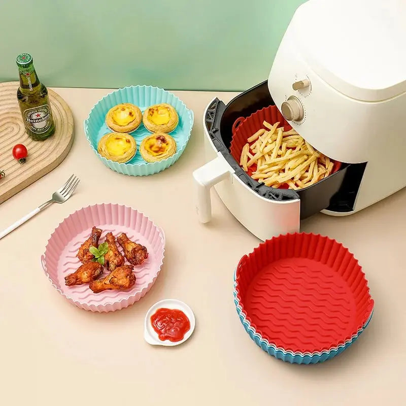 Silicone baking insert for air fryer – Non-stick & grease-resistant