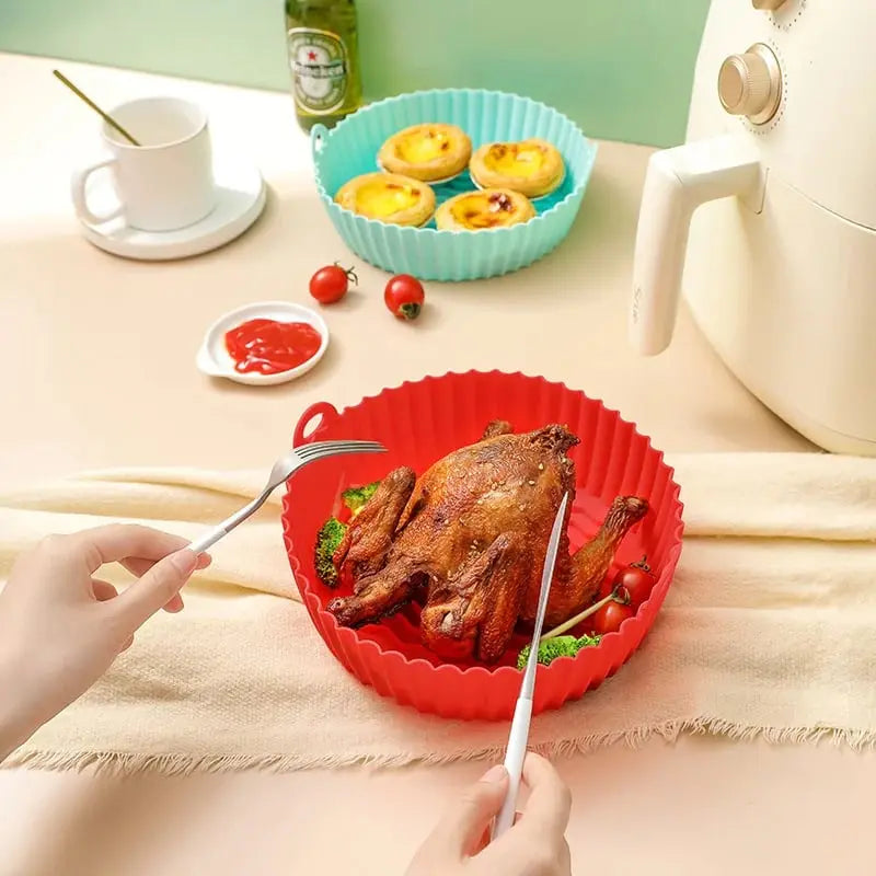 Silicone baking insert for air fryer – Non-stick & grease-resistant