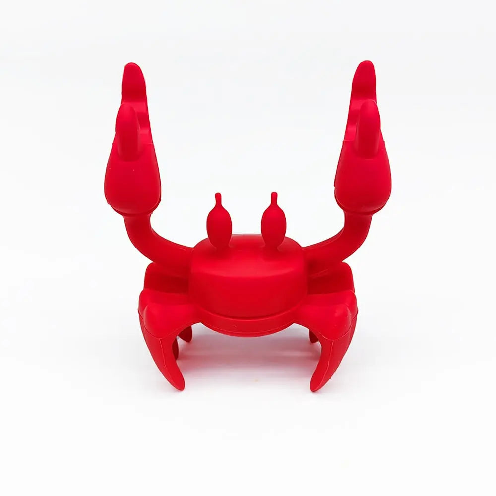 Silicone Kitchen Utensil – Cute Crab Holder with Steam Release Function!