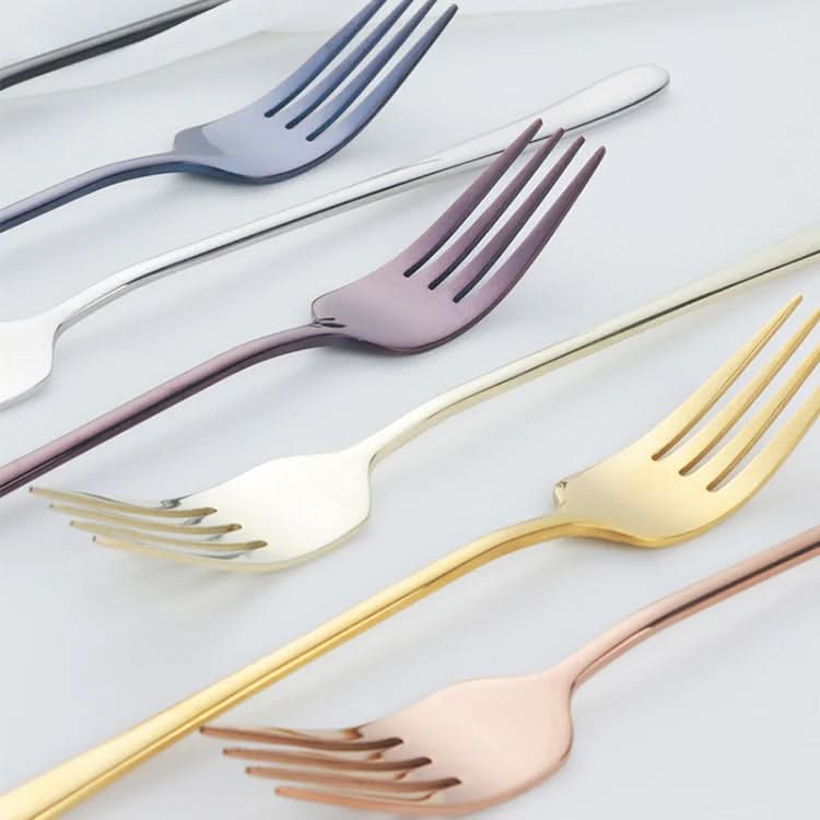 Luxury table fork with durable plating shine