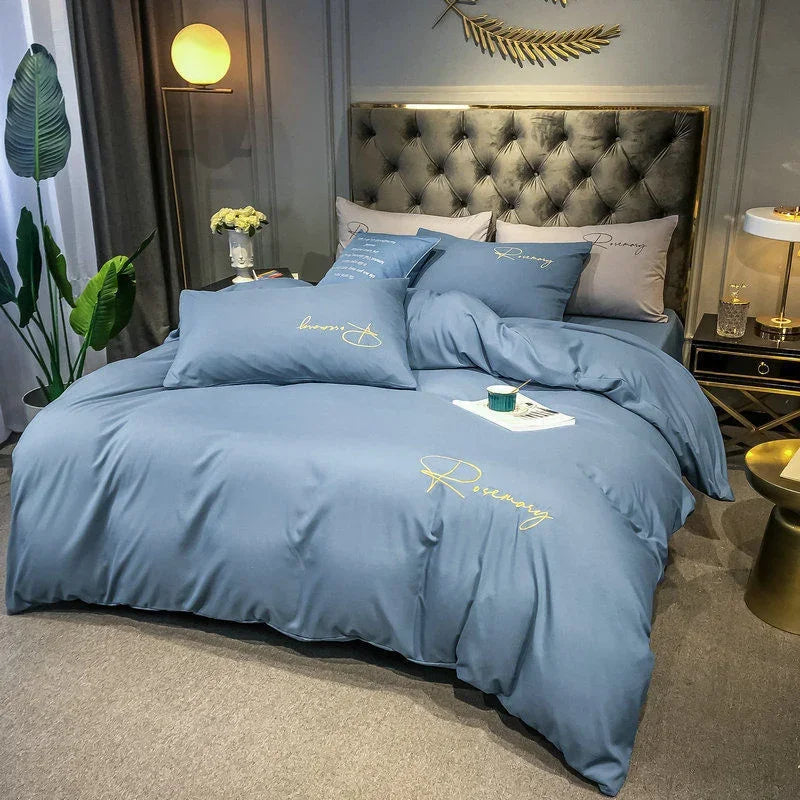 Luxury Duvet Cover with Elegant Embroidery – Soft, Breathable and High Quality