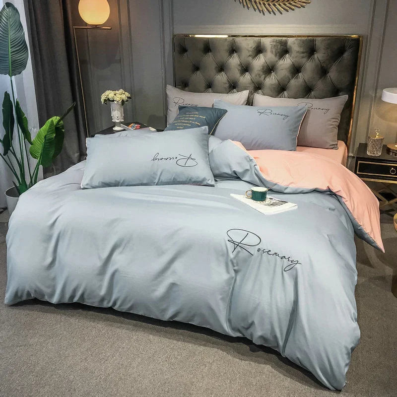 Luxury Duvet Cover with Elegant Embroidery – Soft, Breathable and High Quality