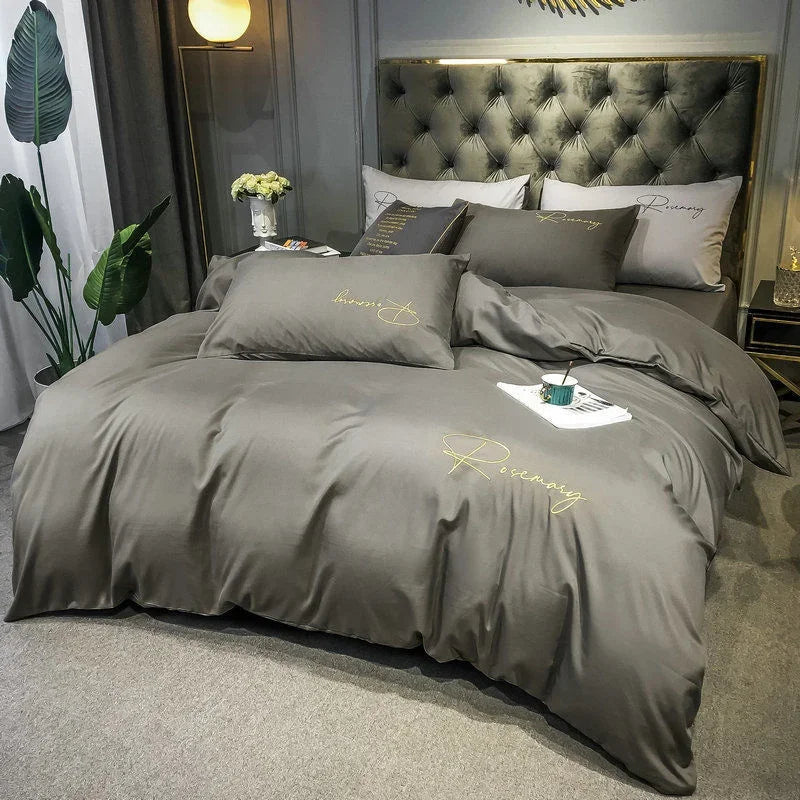 Luxury Duvet Cover with Elegant Embroidery – Soft, Breathable and High Quality
