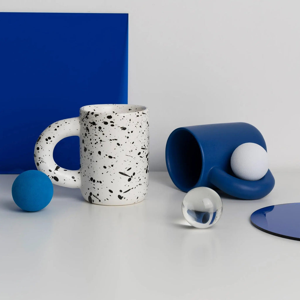 Simple solid ceramic mugs