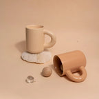 Simple solid ceramic mugs