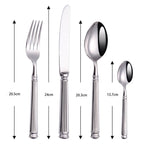 Simple Striped Cutlery 4 Piece Set