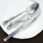 Simple Striped Cutlery 4 Piece Set