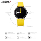 Cute Women Watch Creative Wristwatch Lady Clock Rotate Yellow Leather Band Wristwatches Clock Montres Femme Reloj Mujer