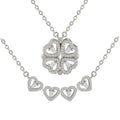 Magnetic Leaf & Heart Necklace
