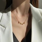 Magnetic Leaf & Heart Necklace