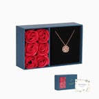 Magnetic Leaf & Heart Necklace