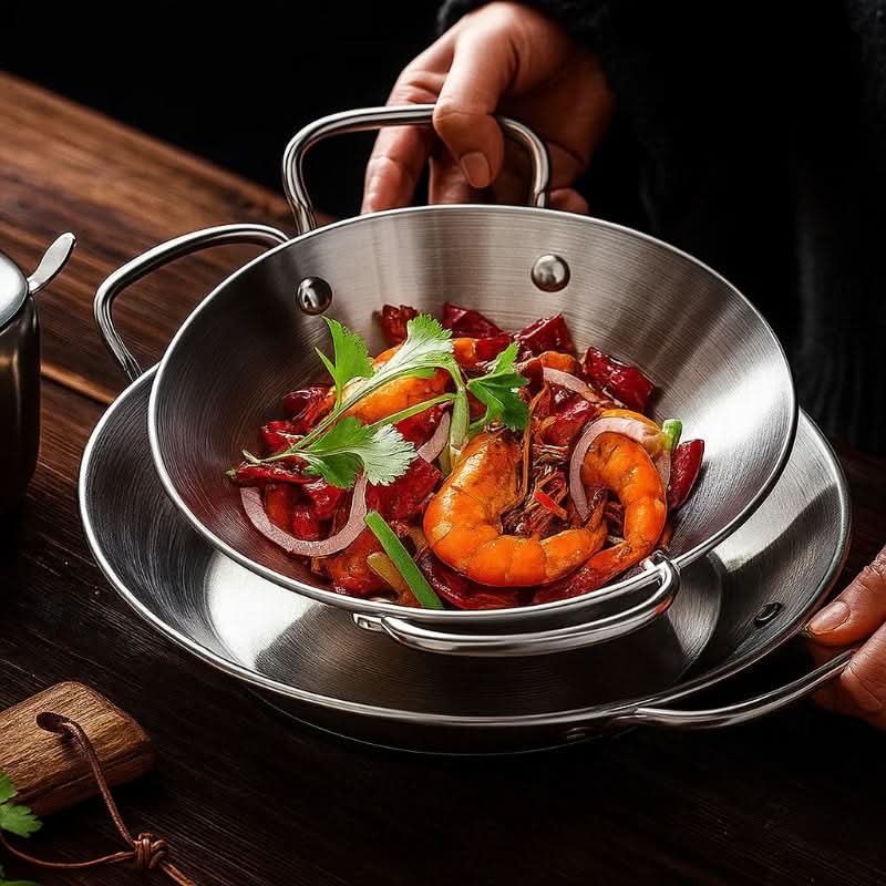 Lightweight cookware with double function