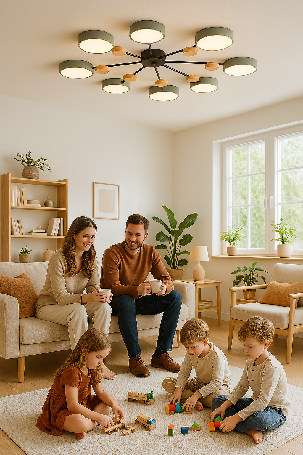 Scandinavian Ceiling Light – Branching Design, Stylish & Sustainable with LED Technology