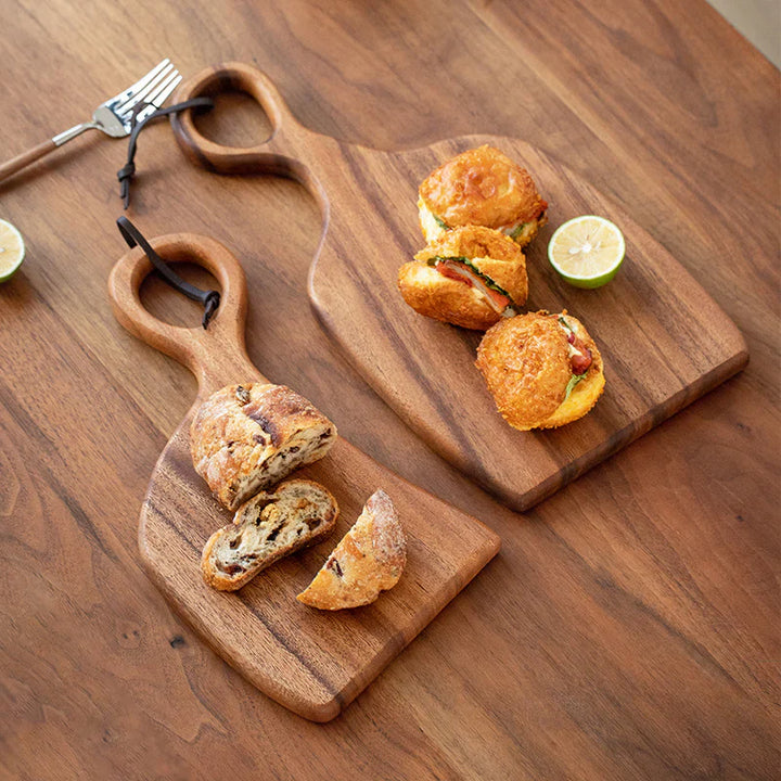 2-Pack Premium Walnut Wooden Chopping Boards – Elegant & Durable Cutting and Serving Board Set