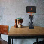Handcrafted Gothic Skeleton Table Lamp