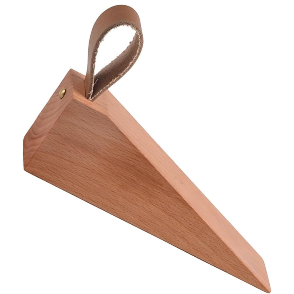 Sleek Wooden Door Stopper