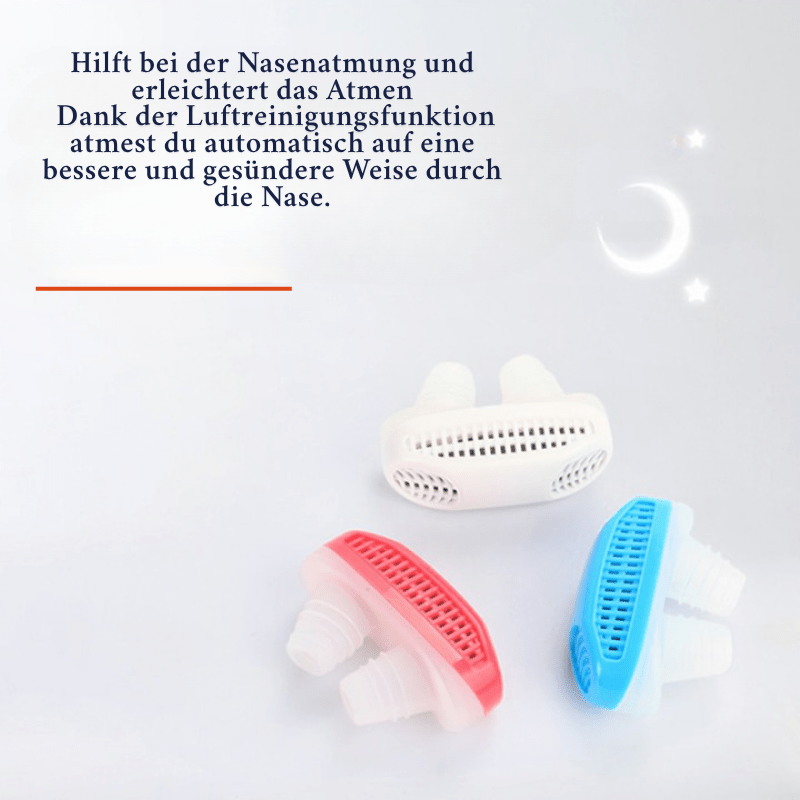 Anti-snoring & air filter system for better sleep