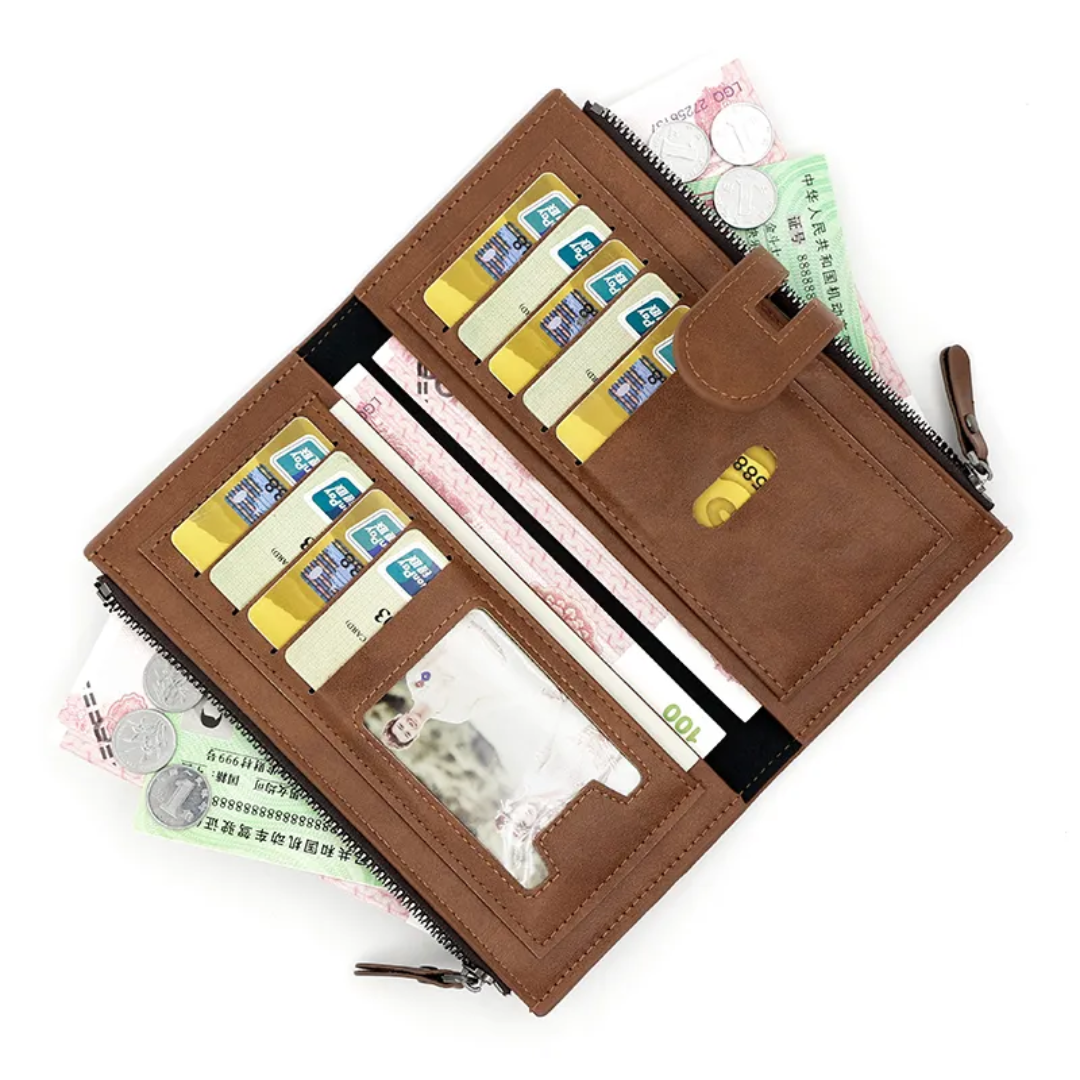 Long Leather Wallet for Ladies
