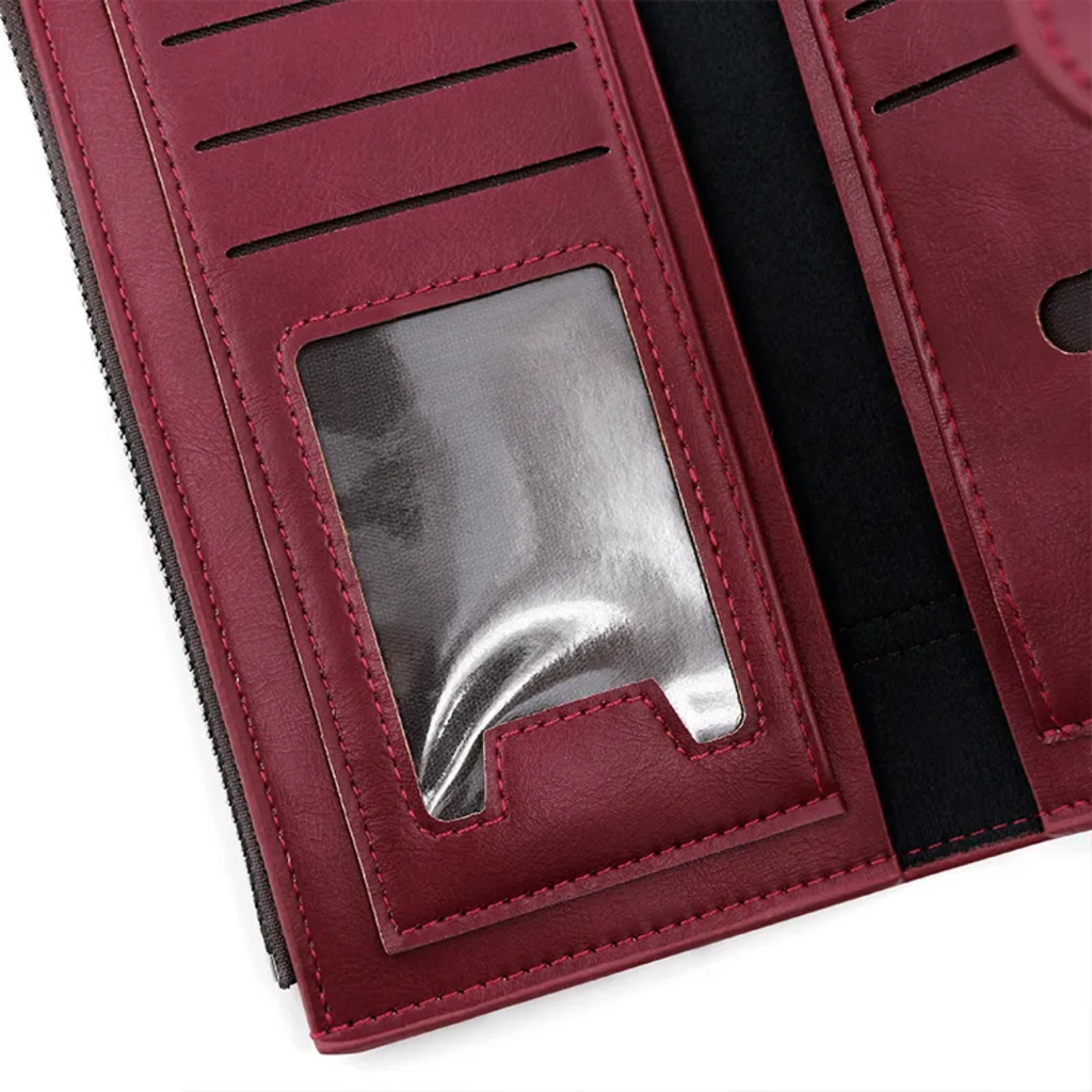 Long Leather Wallet for Ladies