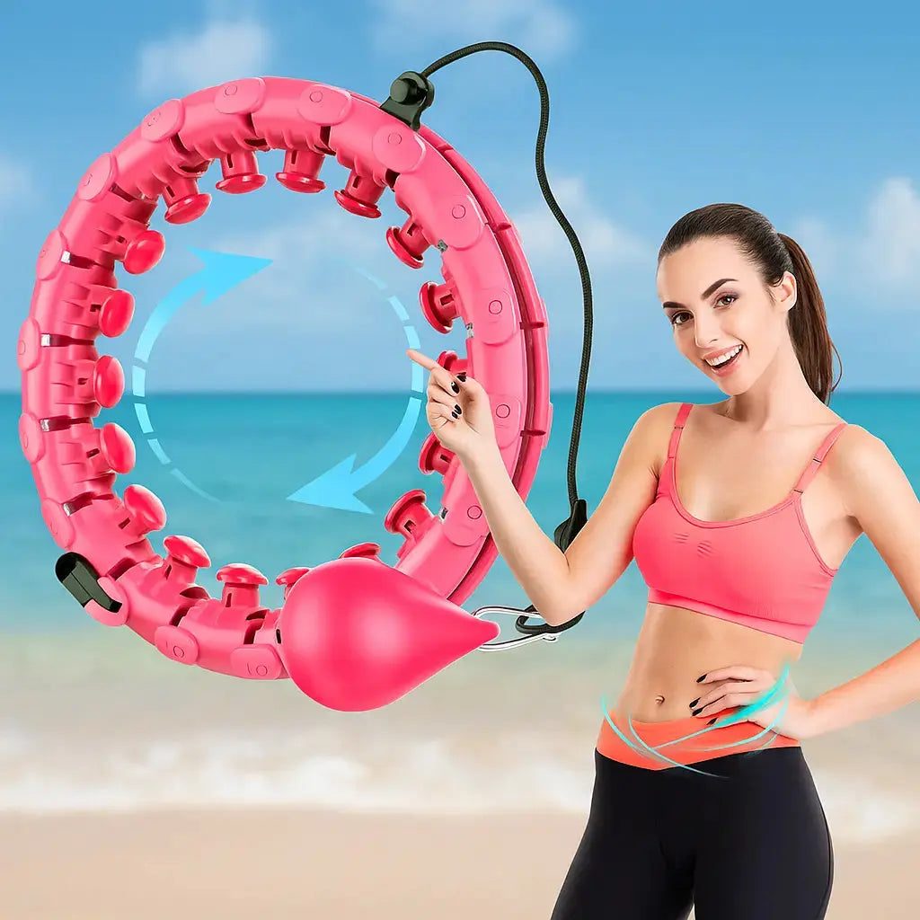 Smart Hula Hoop with Weight – Adjustable & with Gentle Massage Effect