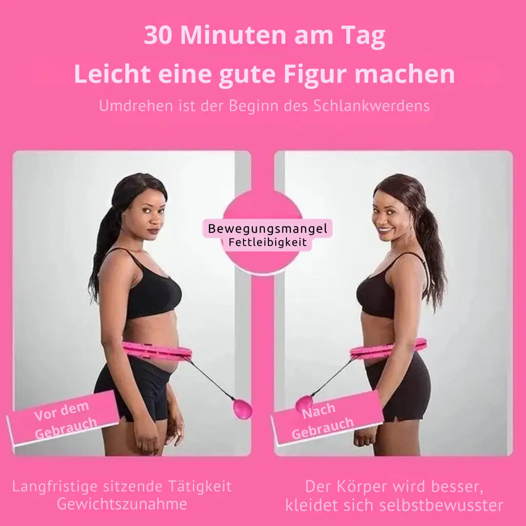 Smart Hula Hoop with Weight – Adjustable & with Gentle Massage Effect