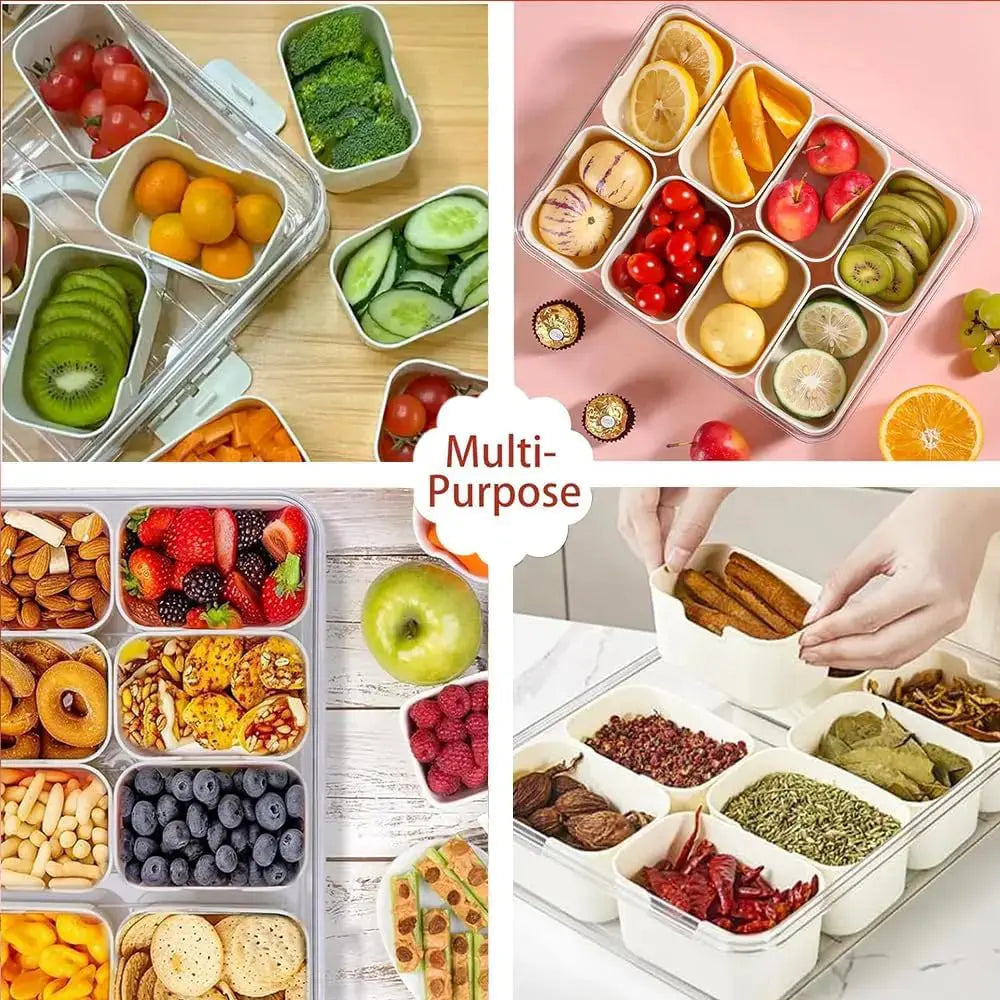 Snackbox with 8 compartments – organization for on-the-go