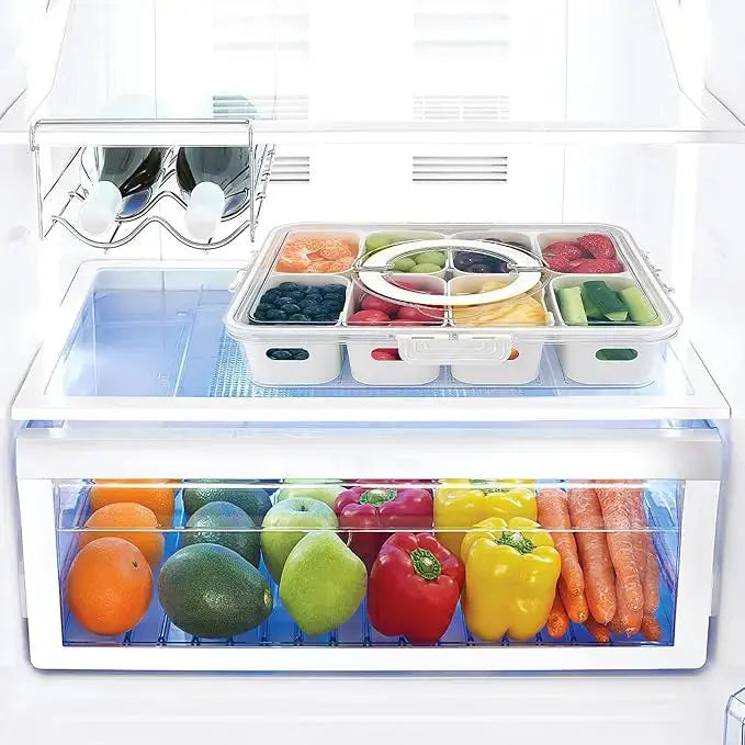 Snackbox with 8 compartments – organization for on-the-go