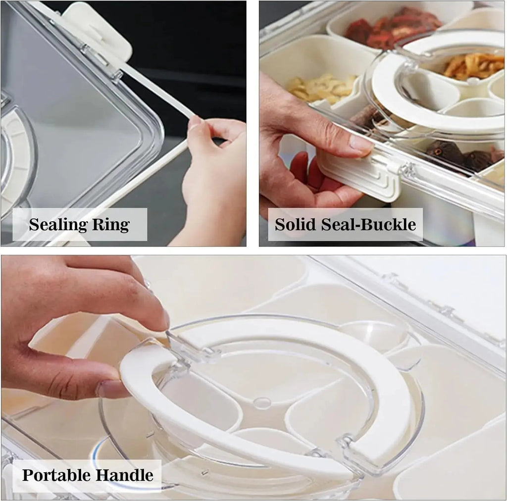 Snackbox with 8 compartments – organization for on-the-go