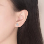 Aureline Sneeuwvlok Oorbellen – Elegante Zirkon Charme Oorbellen, Transparante Glans & Perfect Cadeau voor de Feestdagen