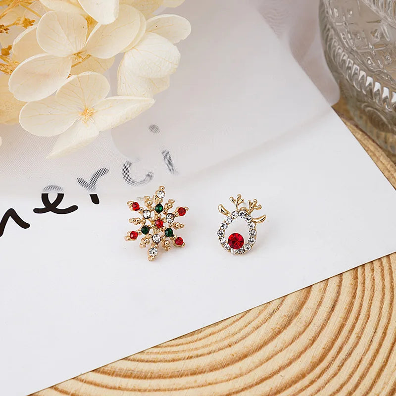 Aureline Sneeuwvlok Oorbellen – Elegante Zirkon Charme Oorbellen, Transparante Glans & Perfect Cadeau voor de Feestdagen