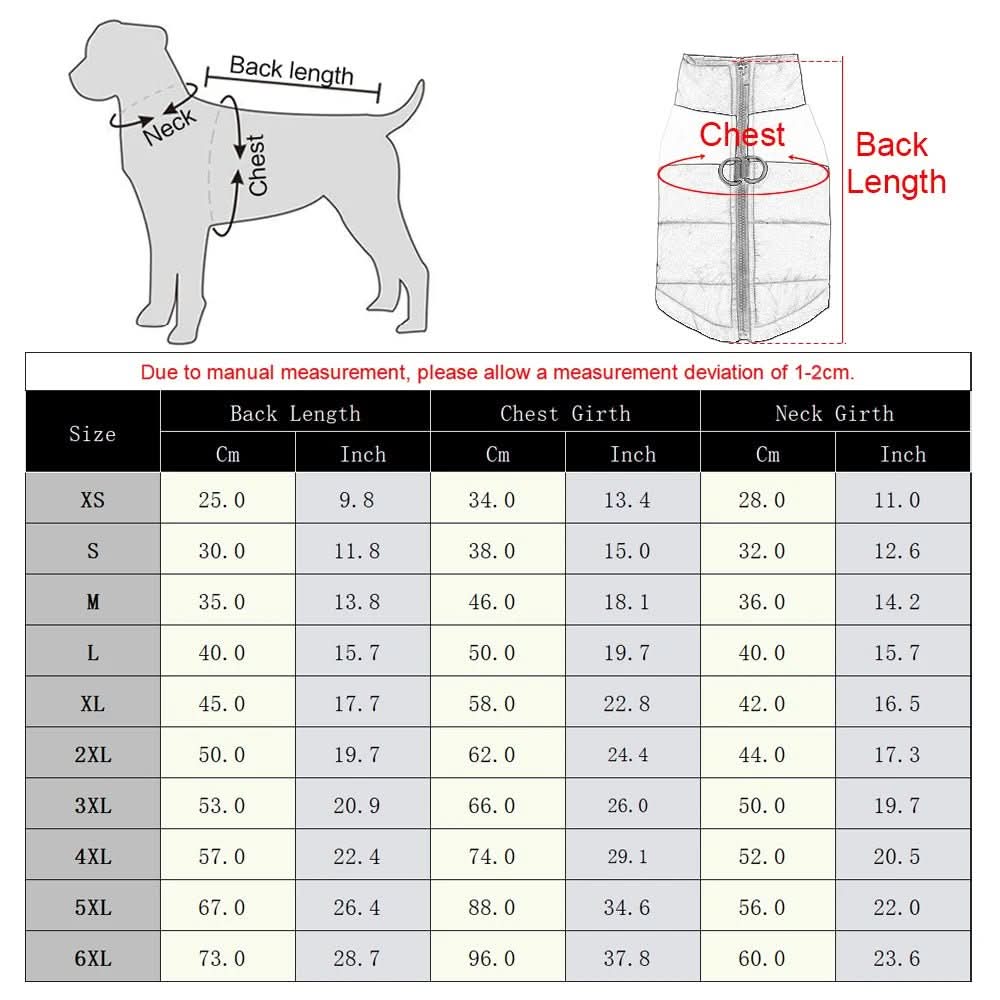 Winter jacket for dogs with protection & comfort
