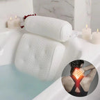SoakUp Bath Pillows UK – Neck & Head Support Cushion – Non-Slip – Soft & Comfortable – Fits All Bathtubs – Enhances Relaxation