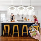 BreezeGlow Fan Light – Ceiling fan with remote control