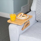SofaMate – Adjustable Sofa Arm Tray Table for Drinks, Snacks & Remote Control Storage