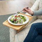 SofaMate – Adjustable Sofa Arm Tray Table for Drinks, Snacks & Remote Control Storage