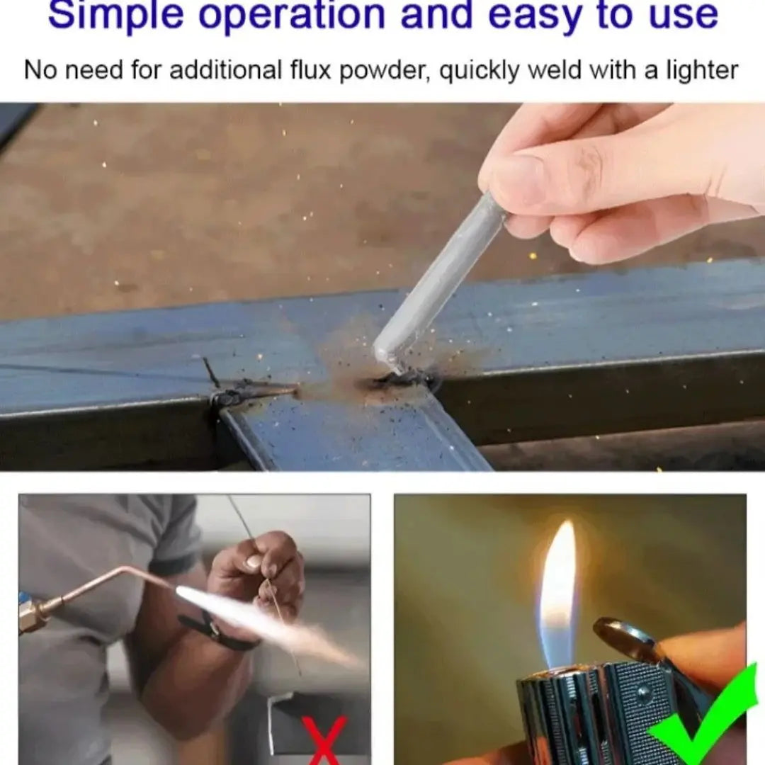 Instant Metal Repair Kit Welding Rods (3 pieces)