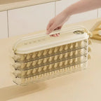 Stackable Freshness Containers With Freshness Valve - Storage Solutions For Food in the Refrigerator - 4 Piece Set