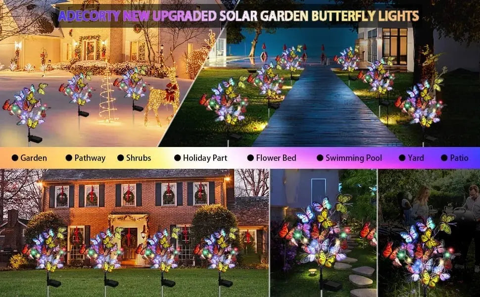 Solar Garden Light Butterfly – Weatherproof & Mood Lighting