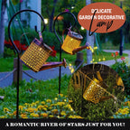 Outdoor garden lamp in iron with solar energy