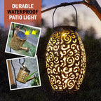 Outdoor garden lamp in iron with solar energy