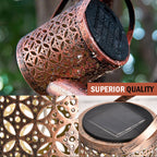 Outdoor garden lamp in iron with solar energy