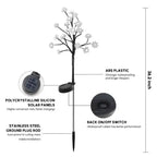 Solar Cherry Blossom Lights | Waterproof LED Decor for Outdoors