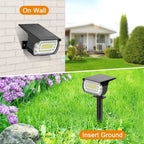 Solar-LED-Spotlight for outdoor use – Weatherproof garden lighting with 3 brightness levels